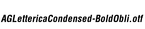 AGLettericaCondensed-BoldObli