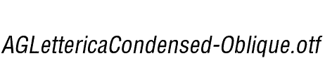 AGLettericaCondensed-Oblique