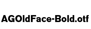 AGOldFace-Bold
