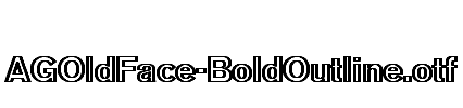 AGOldFace-BoldOutline