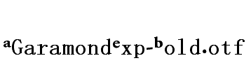 AGaramondExp-Bold