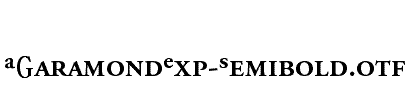 AGaramondExp-Semibold