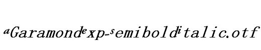 AGaramondExp-SemiboldItalic