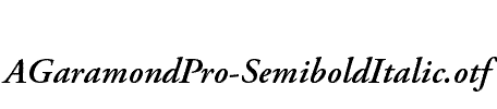 AGaramondPro-SemiboldItalic