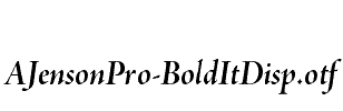 AJensonPro-BoldItDisp
