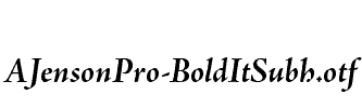 AJensonPro-BoldItSubh