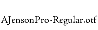 AJensonPro-Regular