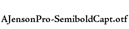 AJensonPro-SemiboldCapt
