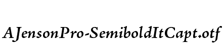 AJensonPro-SemiboldItCapt