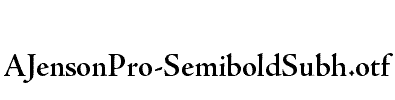 AJensonPro-SemiboldSubh