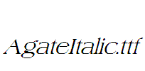 AgateItalic