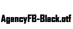 AgencyFB-Black