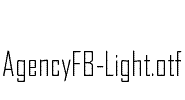AgencyFB-Light