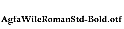AgfaWileRomanStd-Bold