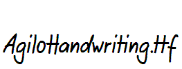 AgiloHandwriting