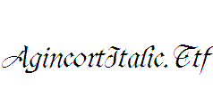 AgincortItalic