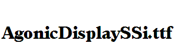 AgonicDisplaySSi