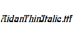 AidanThinItalic