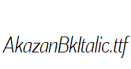 AkazanBkItalic