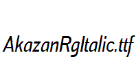 AkazanRgItalic