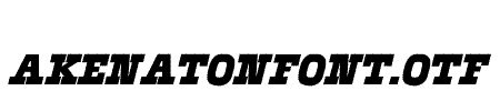 AkenatonFont