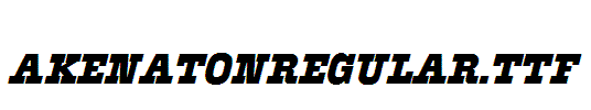 AkenatonRegular