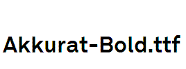 Akkurat-Bold
