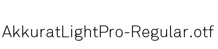 AkkuratLightPro-Regular