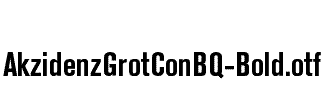AkzidenzGrotConBQ-Bold