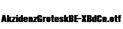 AkzidenzGroteskBE-XBdCn
