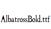 AlbatrossBold