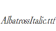 AlbatrossItalic