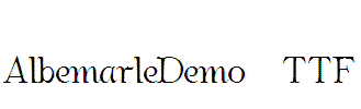 AlbemarleDemo