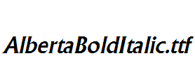 AlbertaBoldItalic