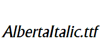 AlbertaItalic