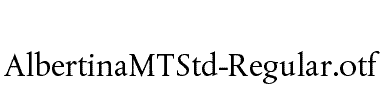 AlbertinaMTStd-Regular