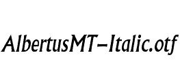 AlbertusMT-Italic