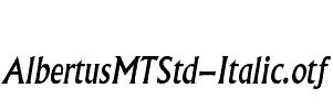 AlbertusMTStd-Italic