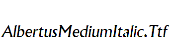 AlbertusMediumItalic