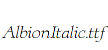 AlbionItalic