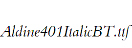 Aldine401ItalicBT