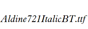 Aldine721ItalicBT