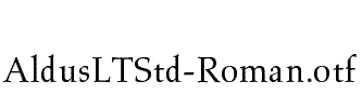 AldusLTStd-Roman
