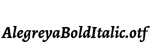 AlegreyaBoldItalic