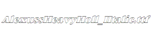 AlexussHeavyHoll_IItalic