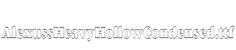 AlexussHeavyHollowCondensed