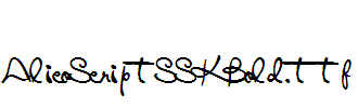 AlicoScriptSSKBold