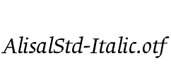 AlisalStd-Italic