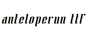 ANTELOPERUN