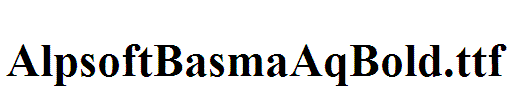 AlpsoftBasmaAqBold